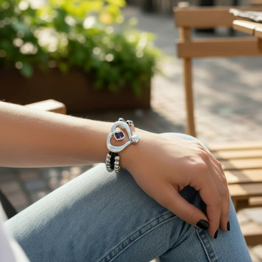 PULSERA TESORO MORADA