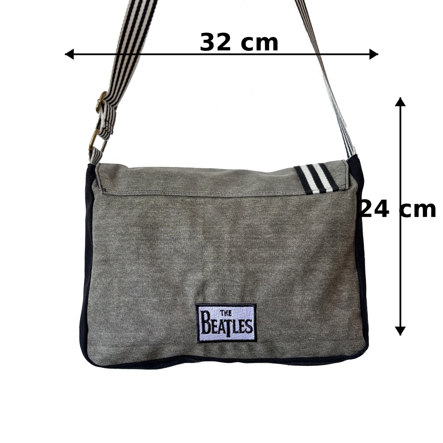 Bolso vaquero negro The Beatles con las medidas