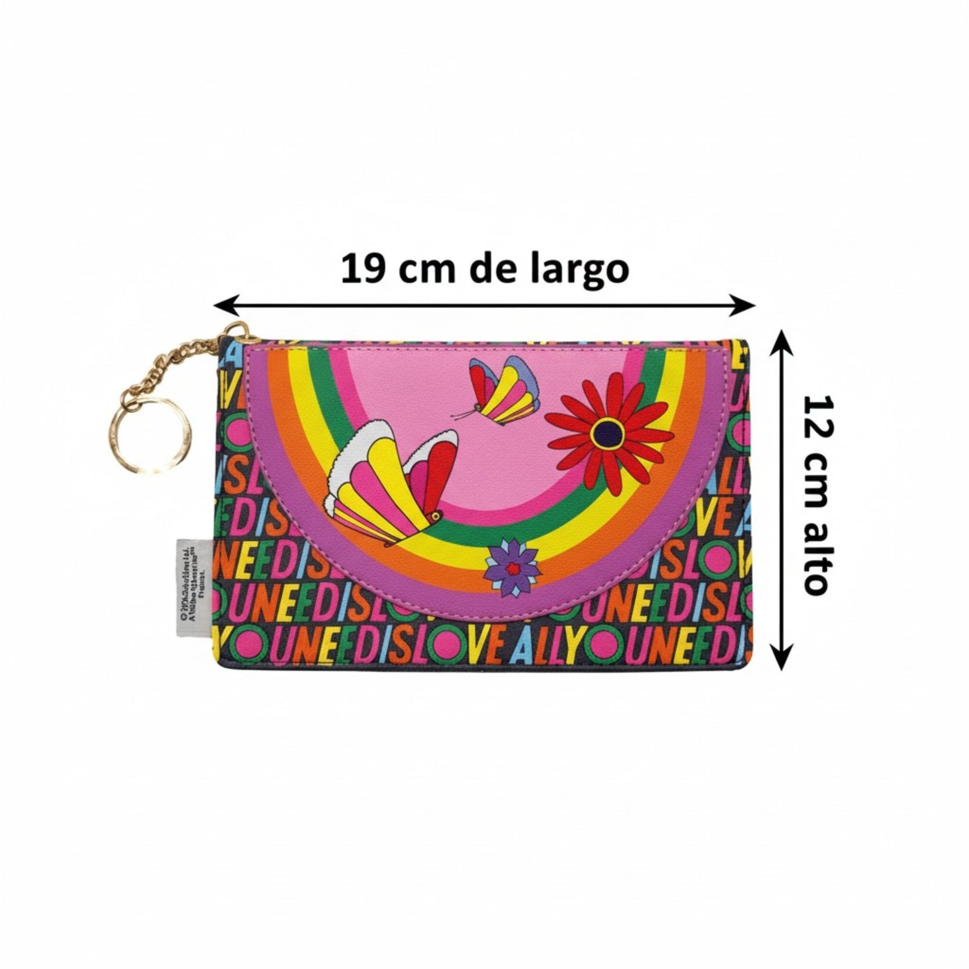Billetera monedero The Beatles All you need is love. Venta en Maldita Rita. Medidas.