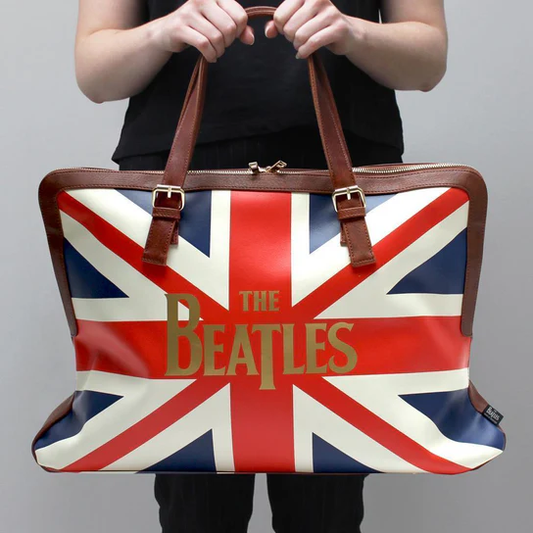 Bolsa fin de semana "Union Jack" de los Beatles, licencia The Apple, venta en Maldita Rita, vista tamaño